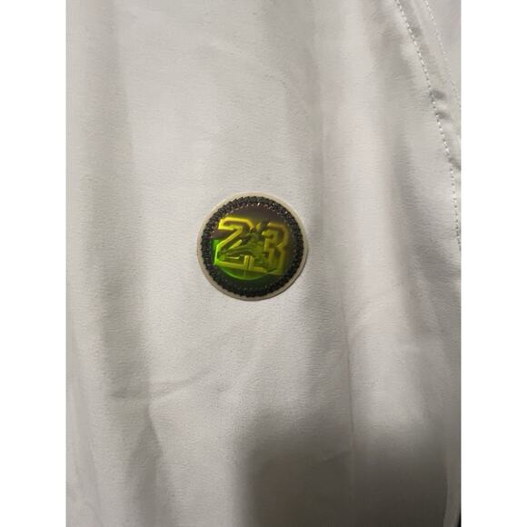 Vintage Air Jordan Retro XIII 13 He Got Game Hologram Wht Blk Jacket Men's 2XL - Picture 2 of 6